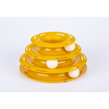 Plastic pet toy Roller Tracks Tower Ball Game